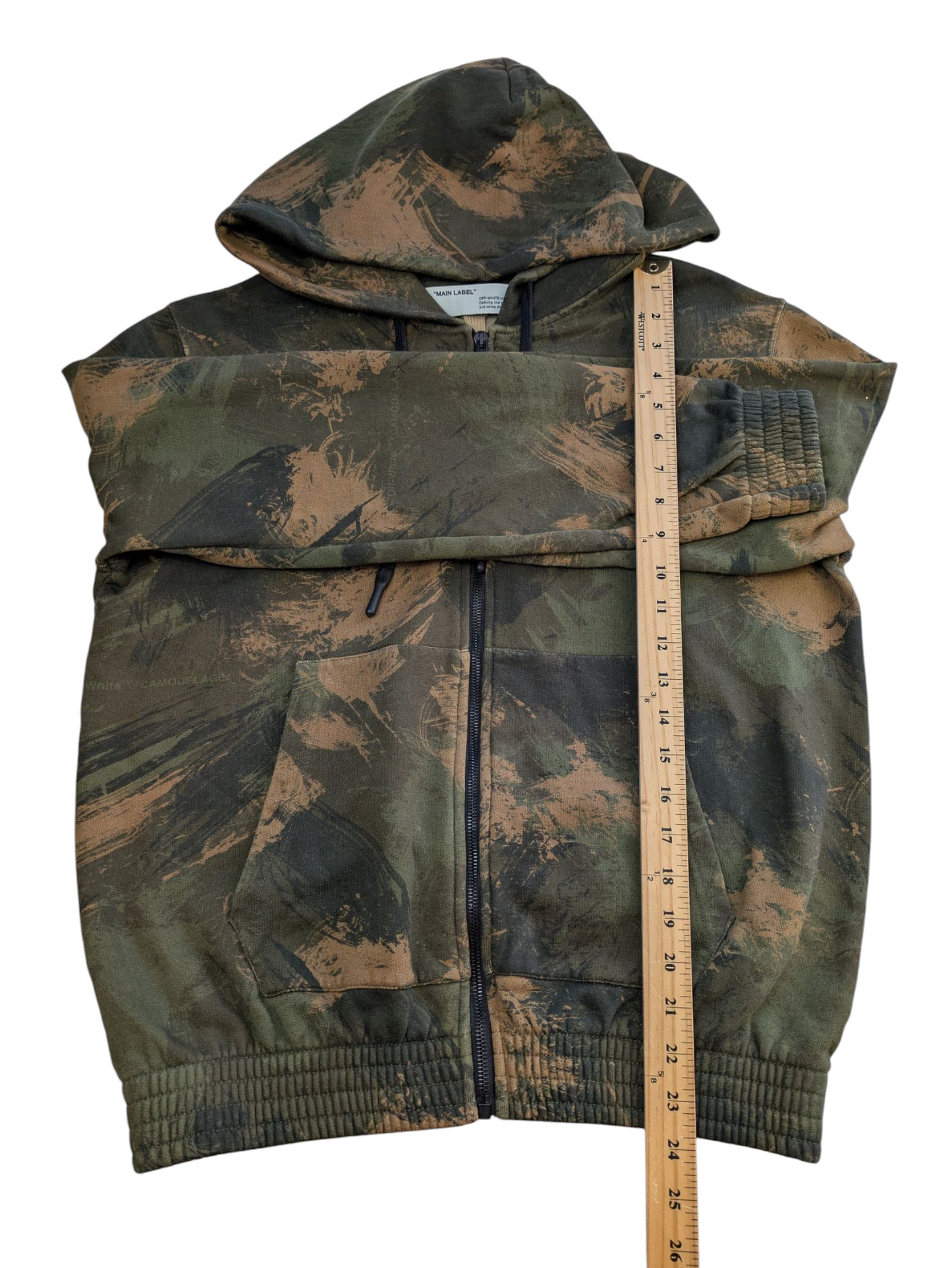 Sweat à capuche zippé Off-White Paintbrush