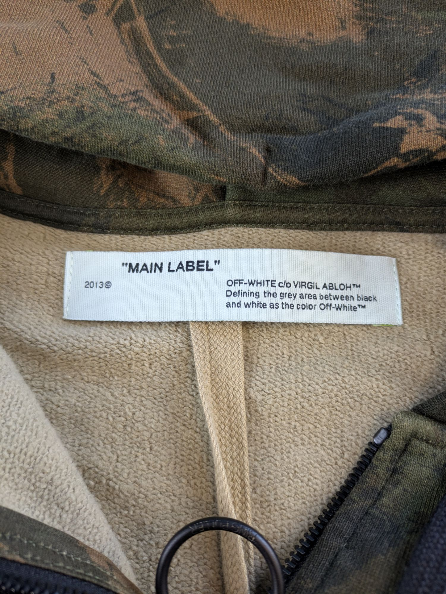 Sweat à capuche zippé Off-White Paintbrush