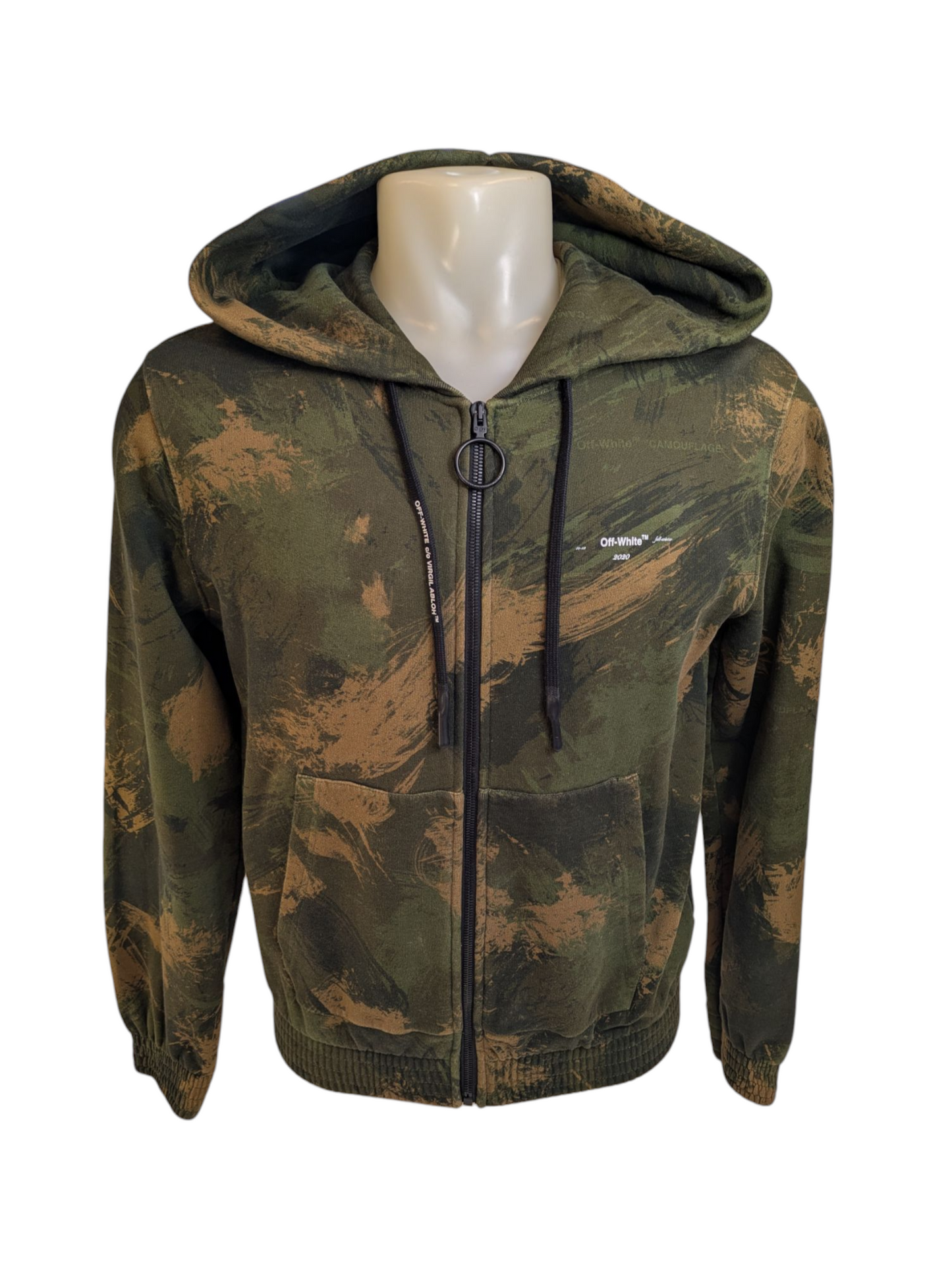 Sweat à capuche zippé Off-White Paintbrush