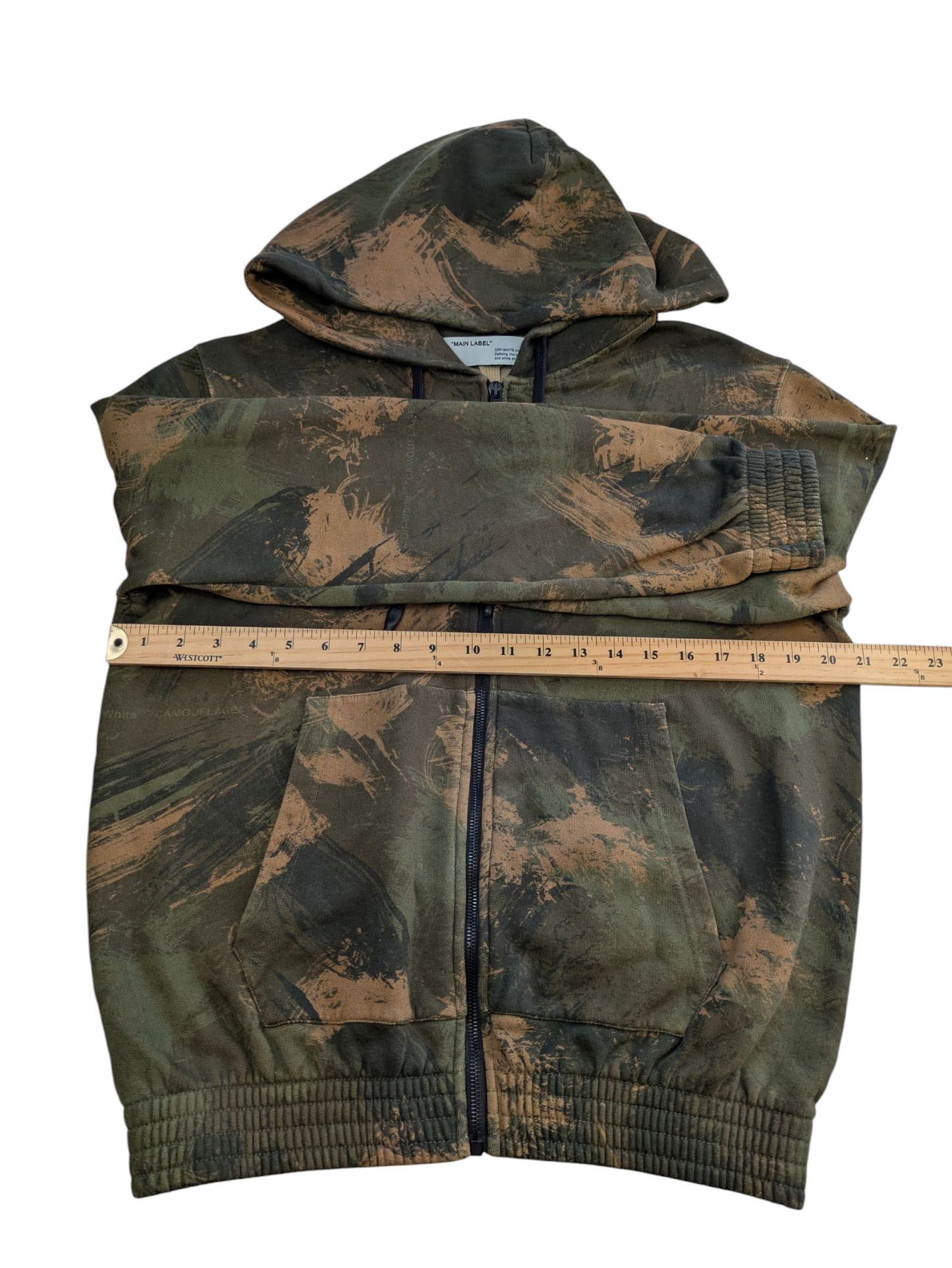 Sweat à capuche zippé Off-White Paintbrush