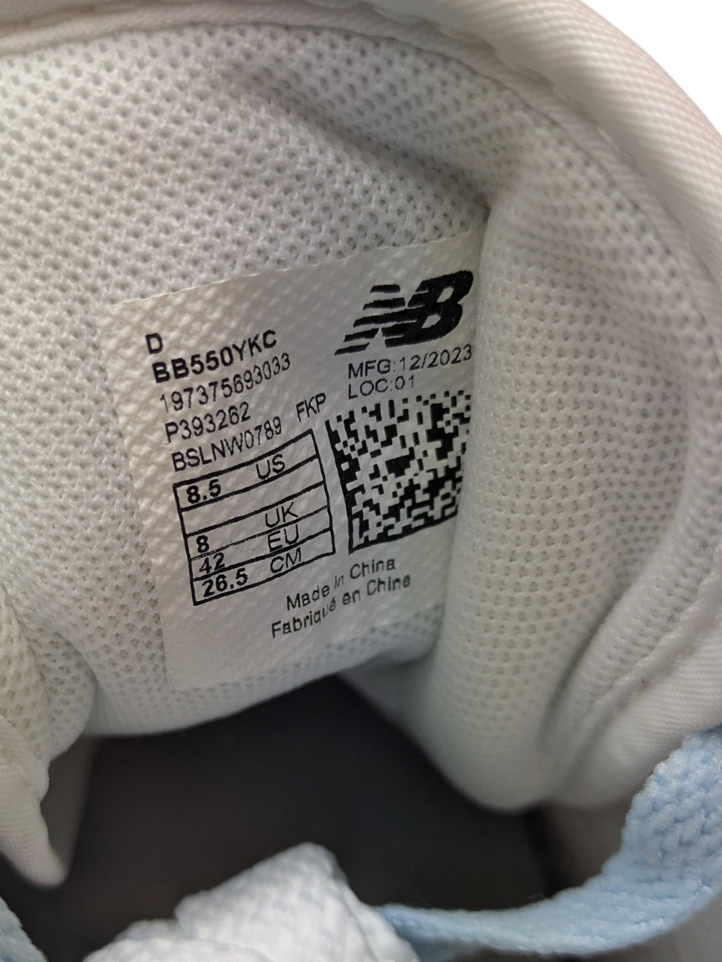 New Balance 550 Y2K Patent Trainers