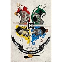 Affiche des blasons des animaux de Harry Potter