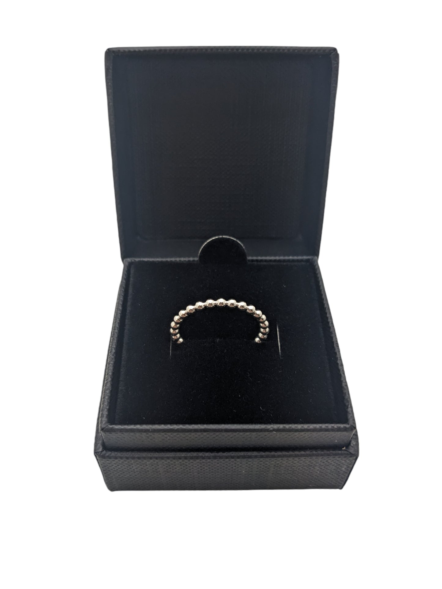 Bague en argent sterling avec perles de 2 mm