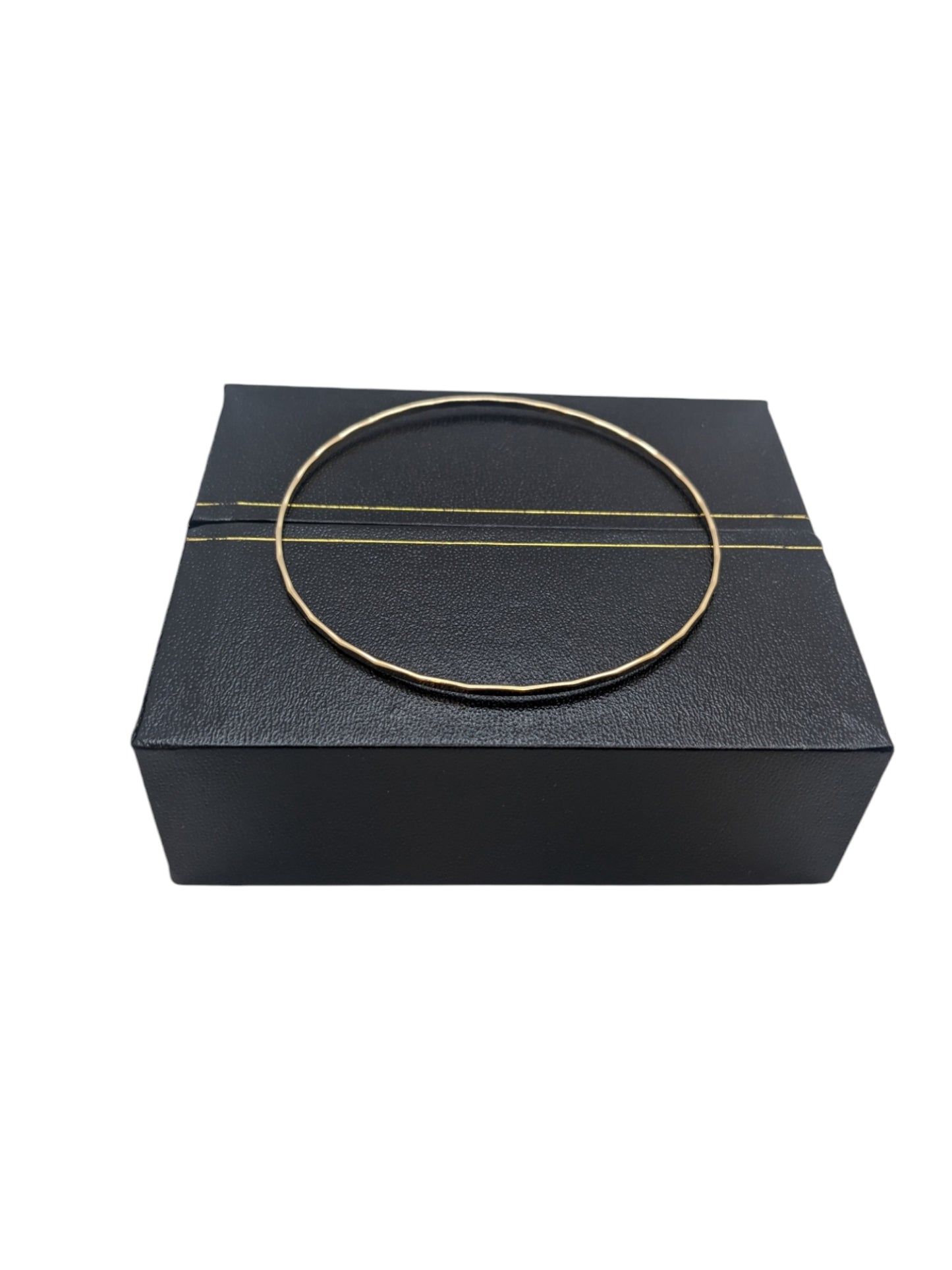 Gold Filled 1.3mm Hammered Wire Stacking Bangle