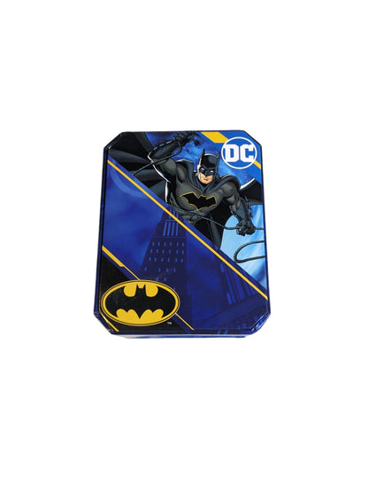 Accutime Batman Watch Bat Logo Over Gotham Metal Bracelet