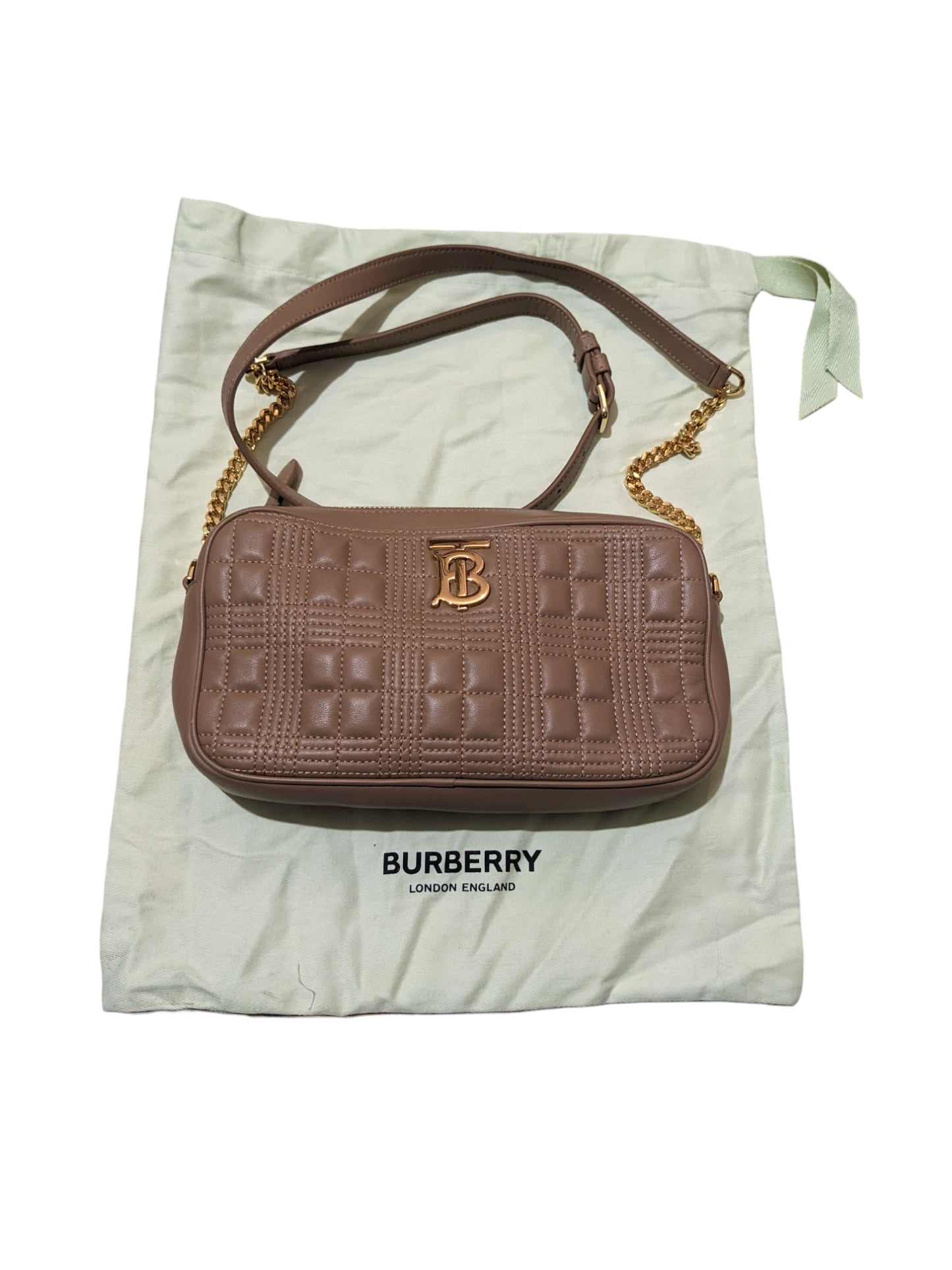 Bolso de mano Burberry Lola de piel acolchada, pequeño, nuevo