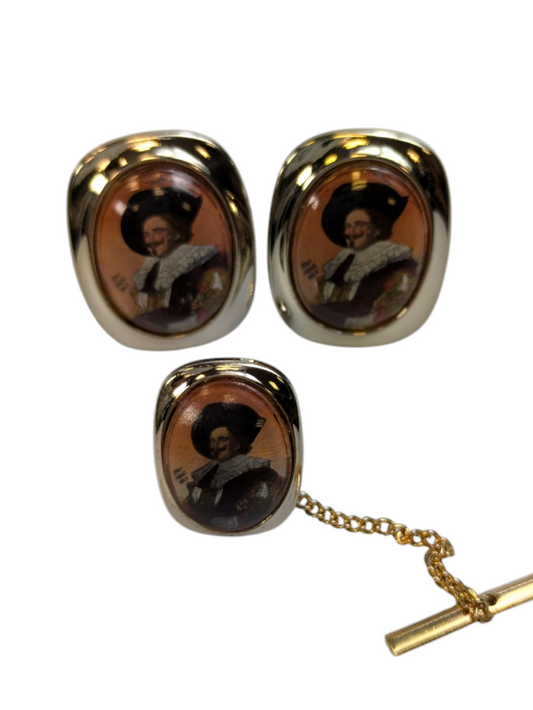 Vintage Laughing Cavalier Cufflinks