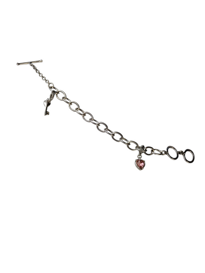 Swarovski Bracelet With 2 Charns