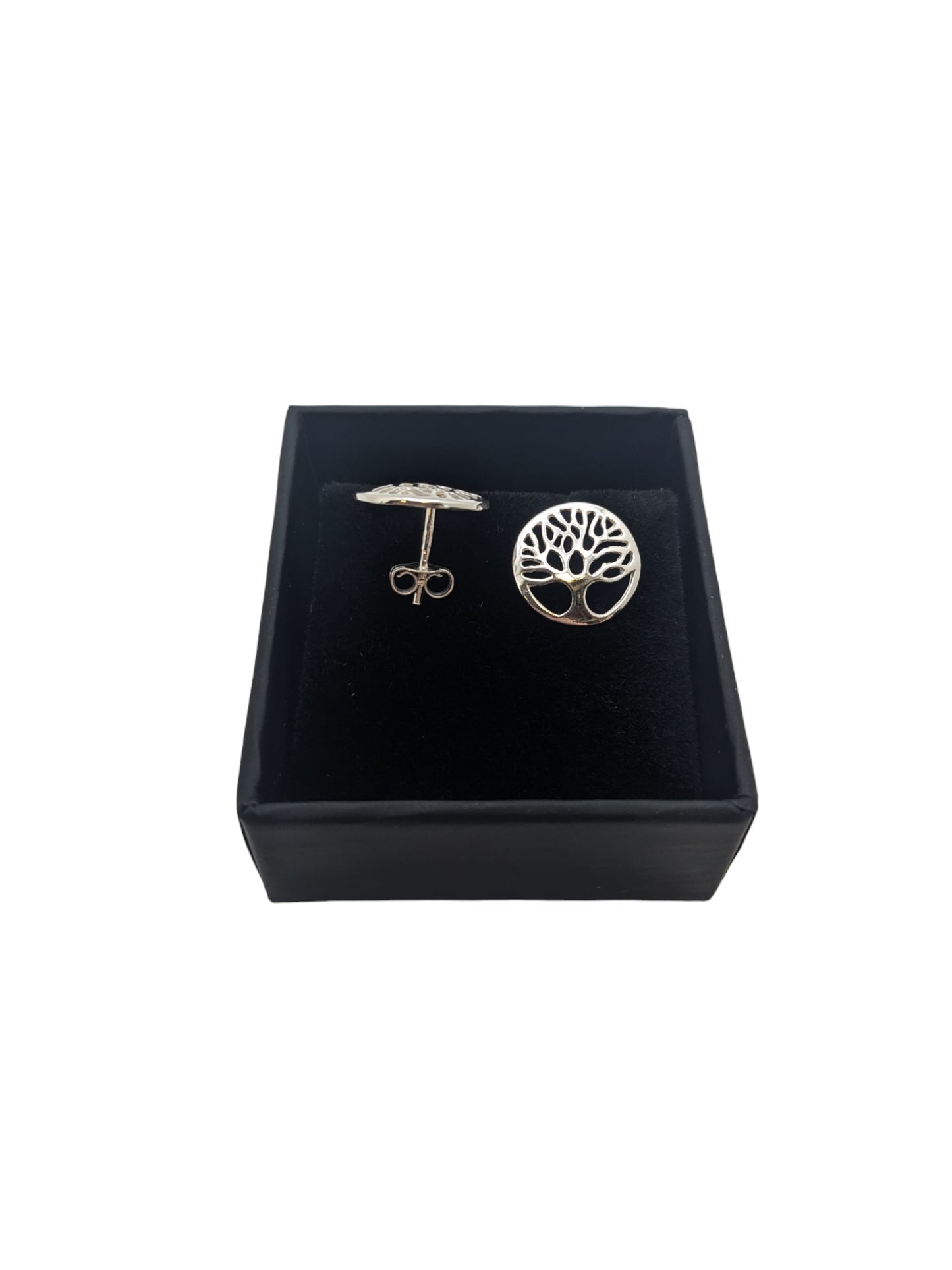 Sterling Silver Earrings Tree Of Life Stud