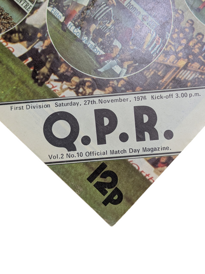Newcastle v QPR Football Programme 1976