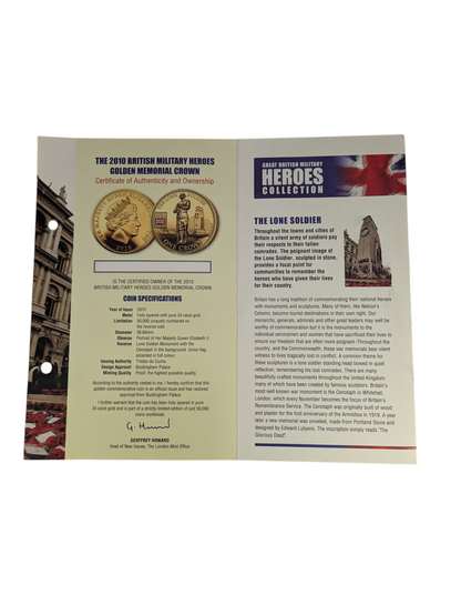2010 The Lone soldier Commemerative Coin