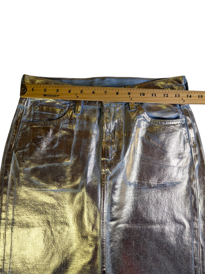 Levi's Gold Denim Skirt