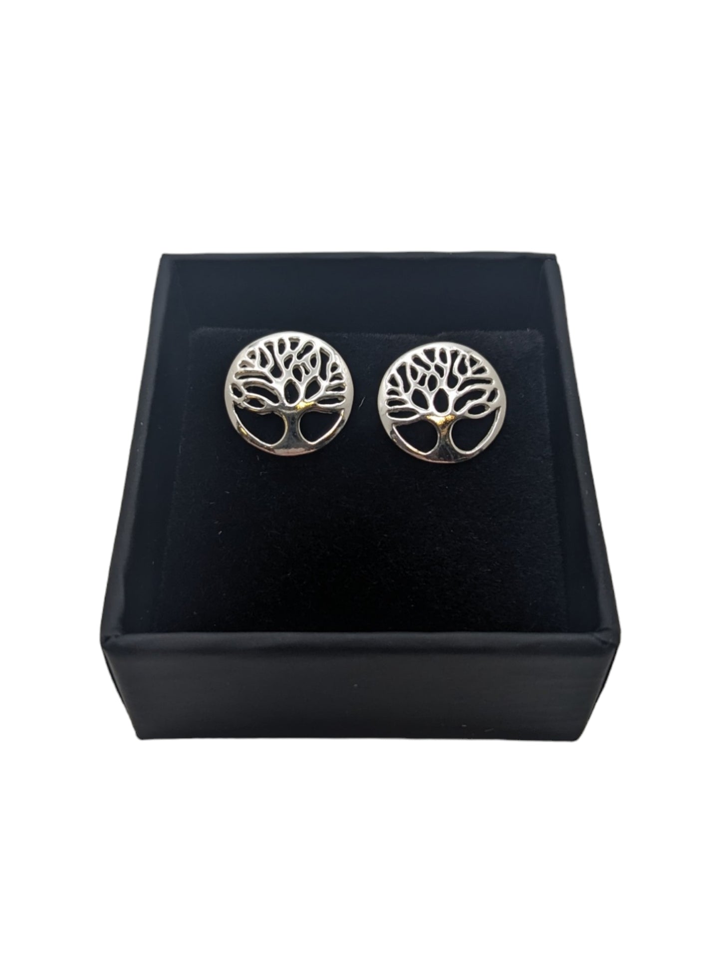 Sterling Silver Earrings Tree Of Life Stud