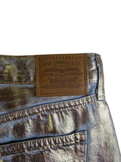 Levi's Gold Denim Skirt