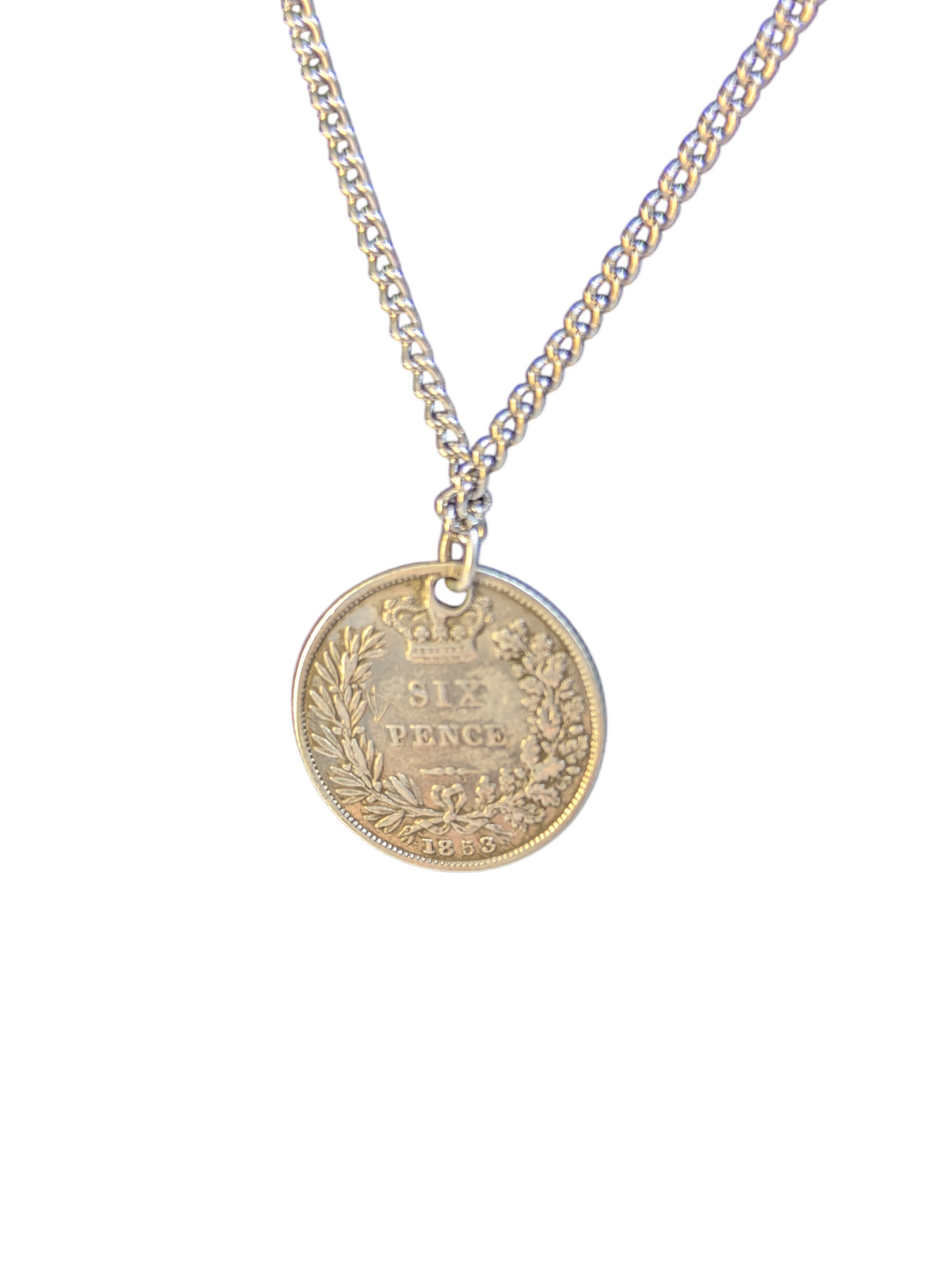 Lucky 6 Pence Coin And Chain