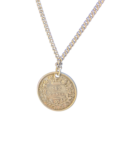 Lucky 6 Pence Coin And Chain