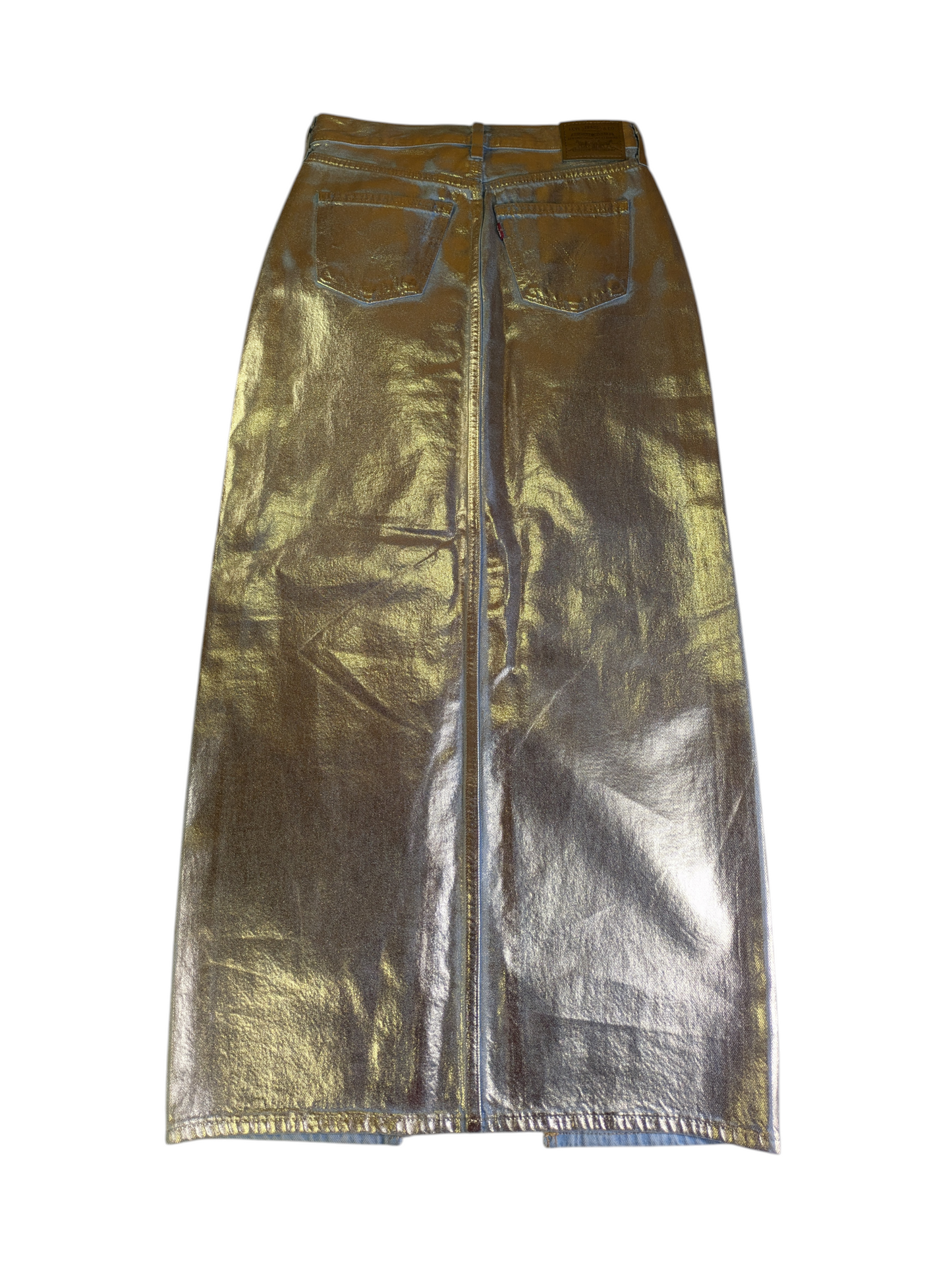 Levi's Gold Denim Skirt