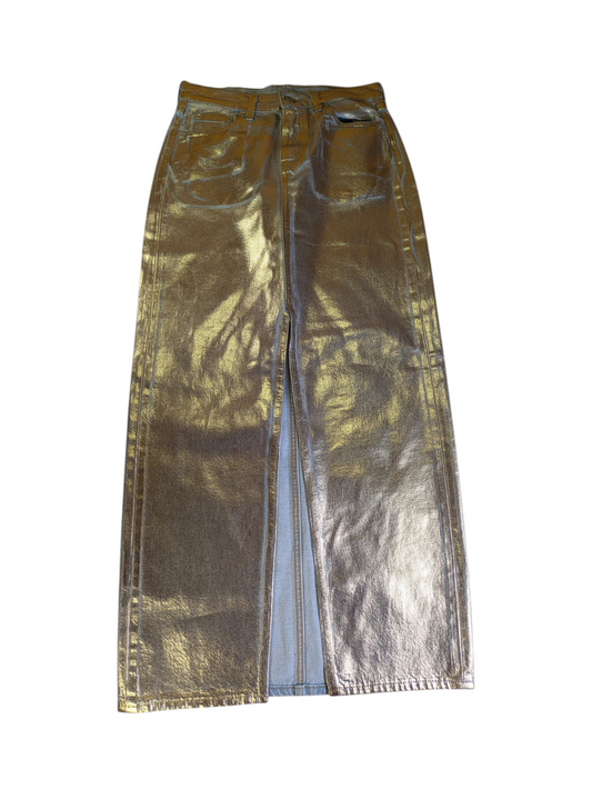 Levi's Gold Denim Skirt